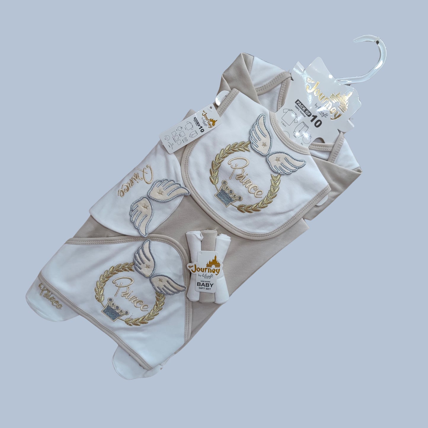 "Tiny Royals β 10pc Newborn Gift Set" (Prince & Princess Edition)