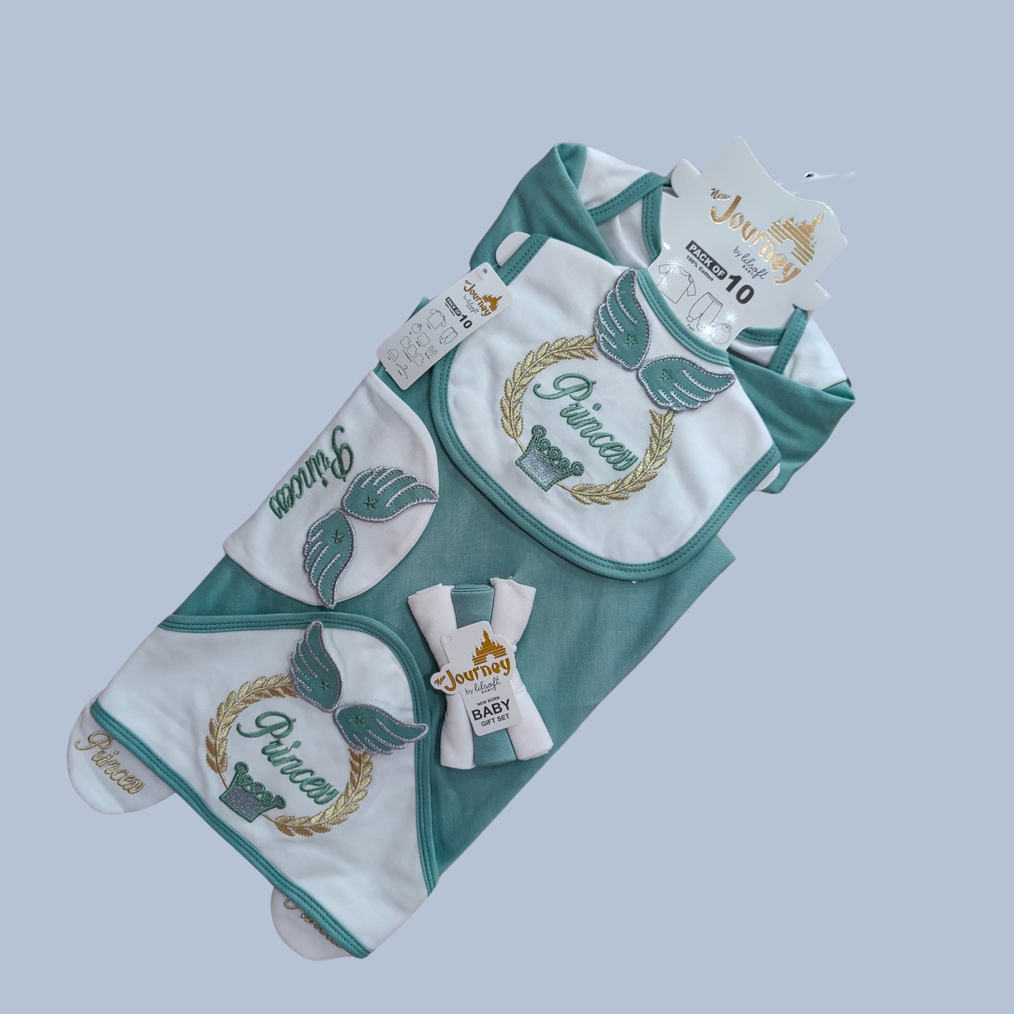 "Tiny Royals – 10pc Newborn Gift Set" (Prince & Princess Edition)