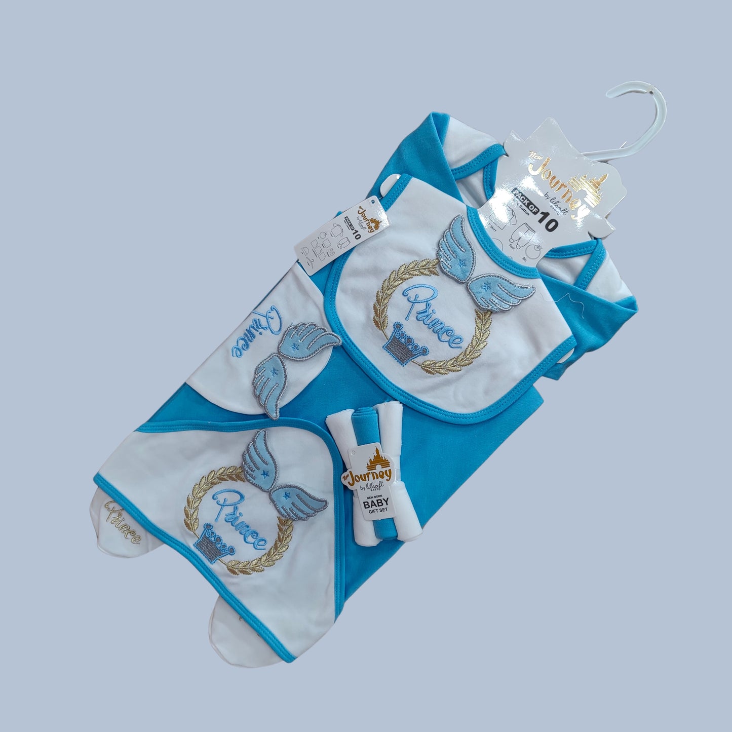 "Tiny Royals – 10pc Newborn Gift Set" (Prince & Princess Edition)